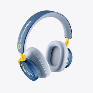 Headphones Mockup Blue